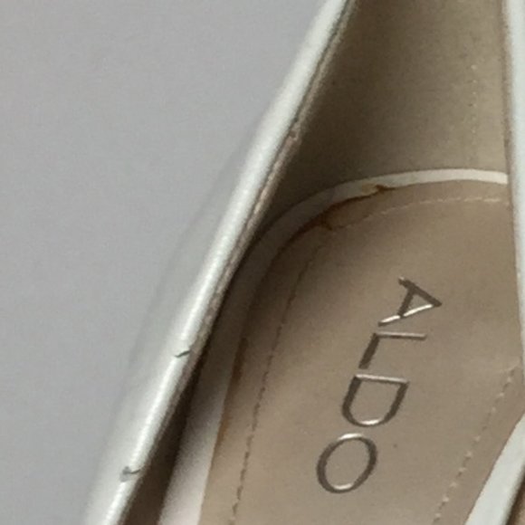 ALDO White Open Toe Stiletto Heels - Picture 4 of 8